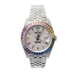 Rolex Datejust 126300 Iced Out Rainbow Replica