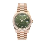 Rolex Day-Date Rose Gold President Green Roman Dial 228235 Replica